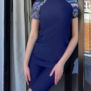 Women’s Modest Burkini Swimwear Set – Tropical Summer Beach Style