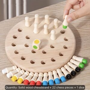 Solid Wood Memory Game Set