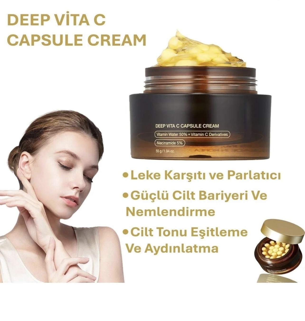 Capsule Face Cream – Skin Brightening, Vitamin C